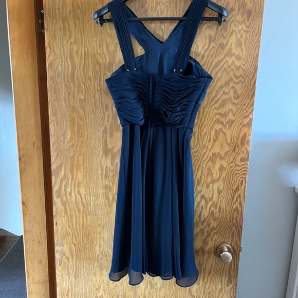 Mori Lee Navy Bridesmaid Dress - Picture 4 of 5